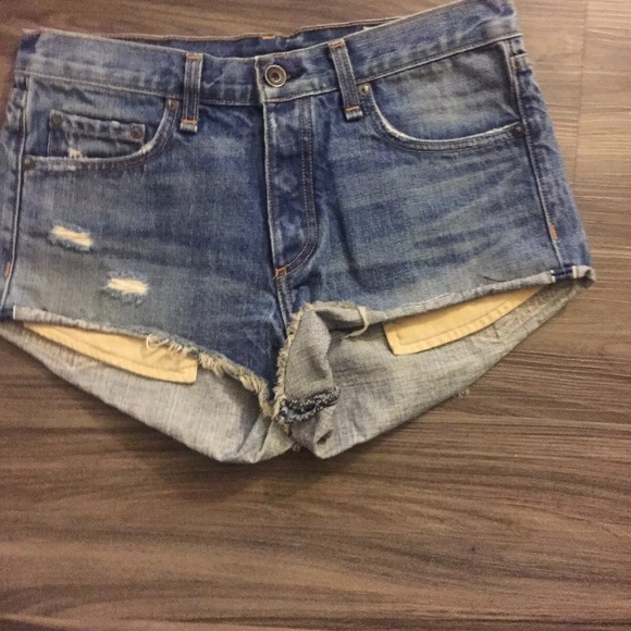 Rag & Bone boyfriend Rebel distressed jean shorts - Picture 2 of 6